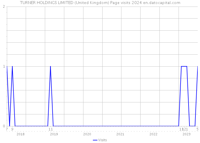 TURNER HOLDINGS LIMITED (United Kingdom) Page visits 2024 