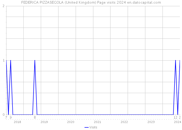 FEDERICA PIZZASEGOLA (United Kingdom) Page visits 2024 