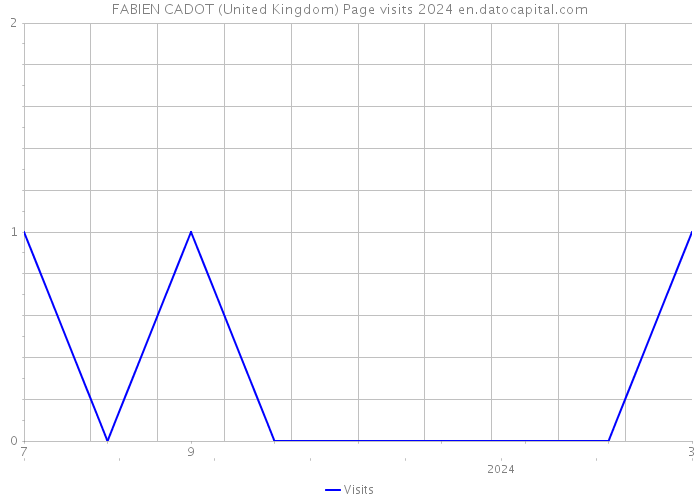 FABIEN CADOT (United Kingdom) Page visits 2024 