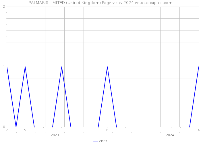 PALMARIS LIMITED (United Kingdom) Page visits 2024 