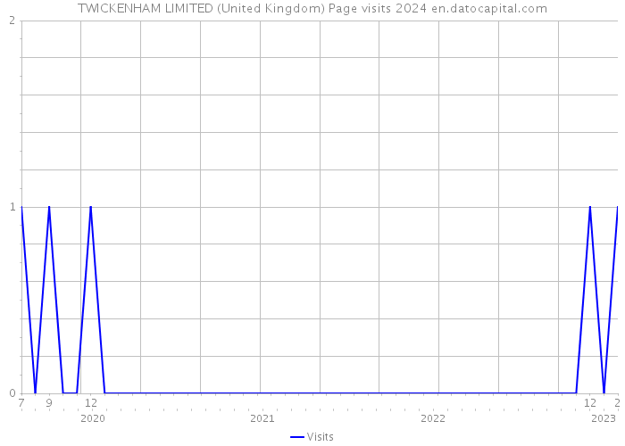 TWICKENHAM LIMITED (United Kingdom) Page visits 2024 