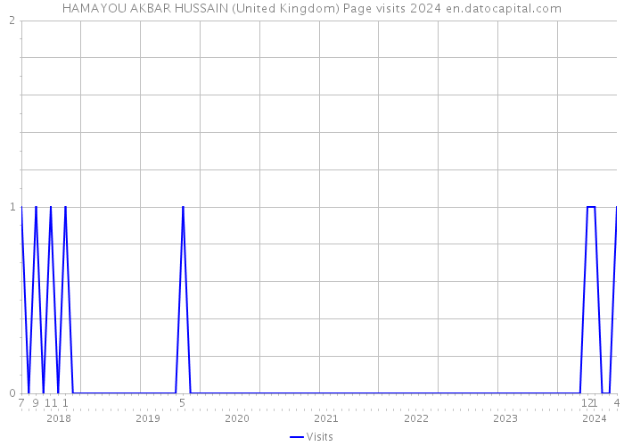 HAMAYOU AKBAR HUSSAIN (United Kingdom) Page visits 2024 