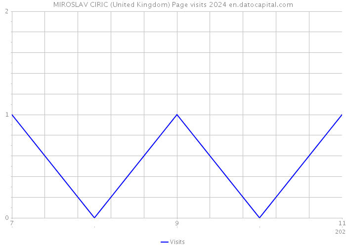 MIROSLAV CIRIC (United Kingdom) Page visits 2024 