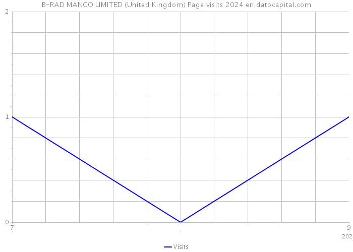 B-RAD MANCO LIMITED (United Kingdom) Page visits 2024 