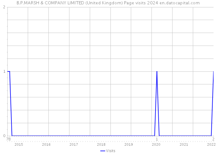 B.P.MARSH & COMPANY LIMITED (United Kingdom) Page visits 2024 