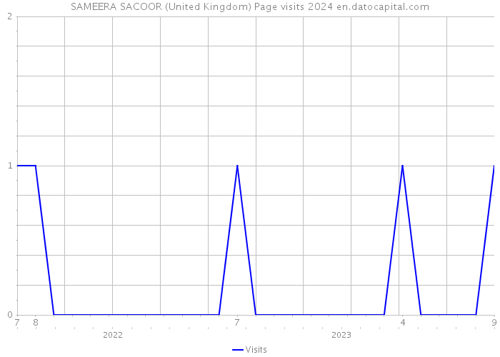 SAMEERA SACOOR (United Kingdom) Page visits 2024 