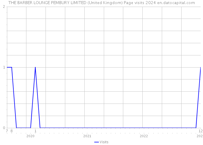 THE BARBER LOUNGE PEMBURY LIMITED (United Kingdom) Page visits 2024 