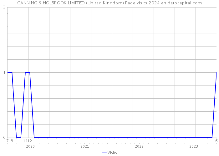 CANNING & HOLBROOK LIMITED (United Kingdom) Page visits 2024 