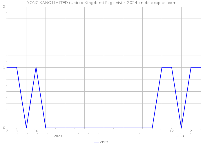 YONG KANG LIMITED (United Kingdom) Page visits 2024 