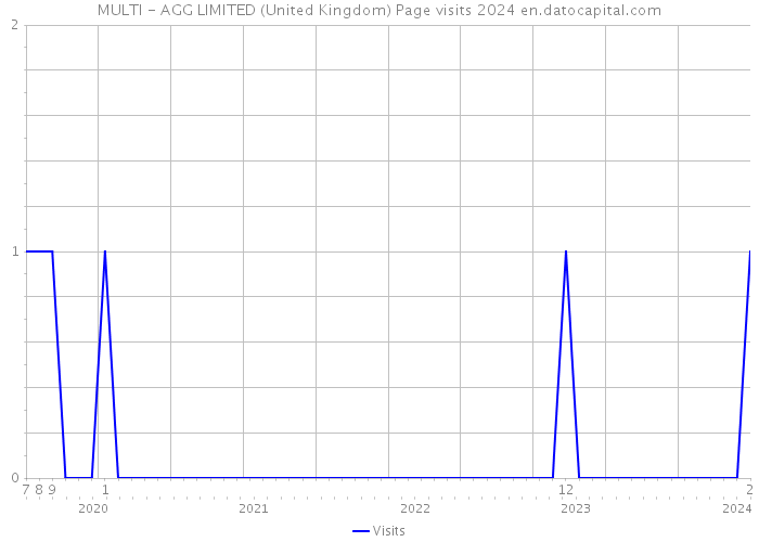 MULTI - AGG LIMITED (United Kingdom) Page visits 2024 