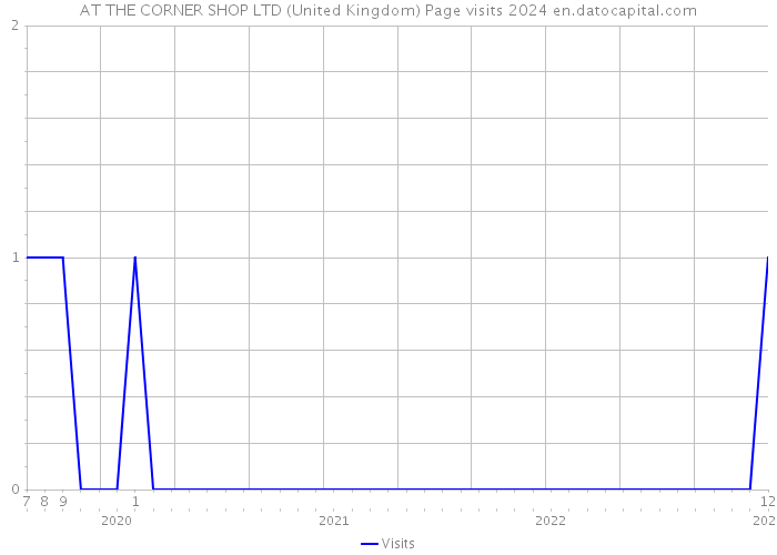 AT THE CORNER SHOP LTD (United Kingdom) Page visits 2024 