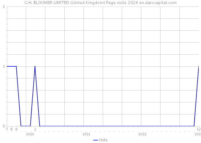 G.H. BLOOMER LIMITED (United Kingdom) Page visits 2024 