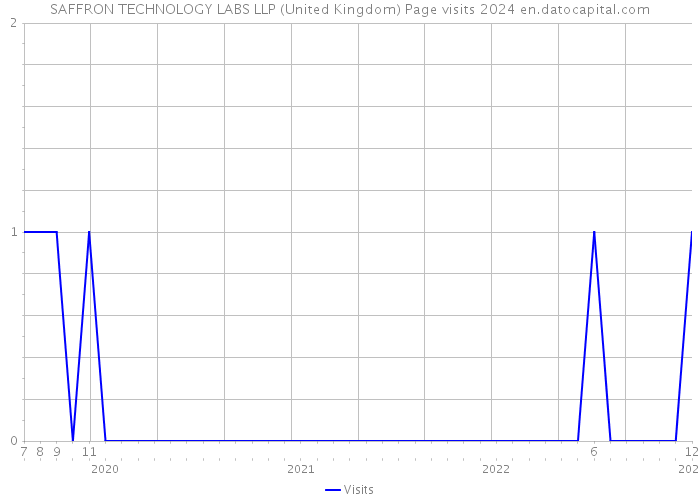 SAFFRON TECHNOLOGY LABS LLP (United Kingdom) Page visits 2024 