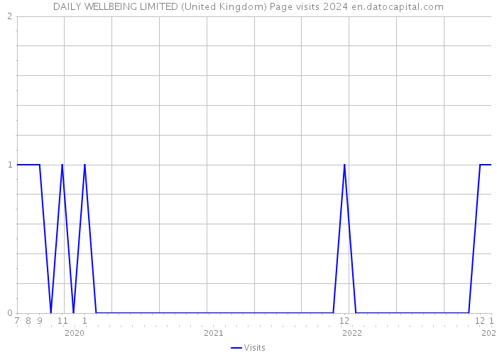 DAILY WELLBEING LIMITED (United Kingdom) Page visits 2024 
