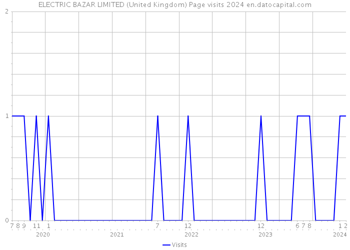ELECTRIC BAZAR LIMITED (United Kingdom) Page visits 2024 