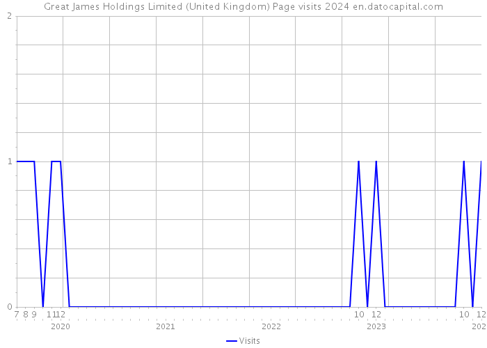 Great James Holdings Limited (United Kingdom) Page visits 2024 