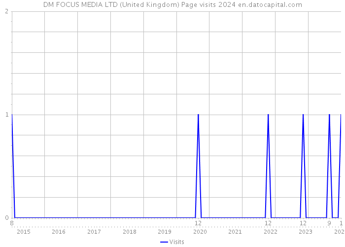 DM FOCUS MEDIA LTD (United Kingdom) Page visits 2024 