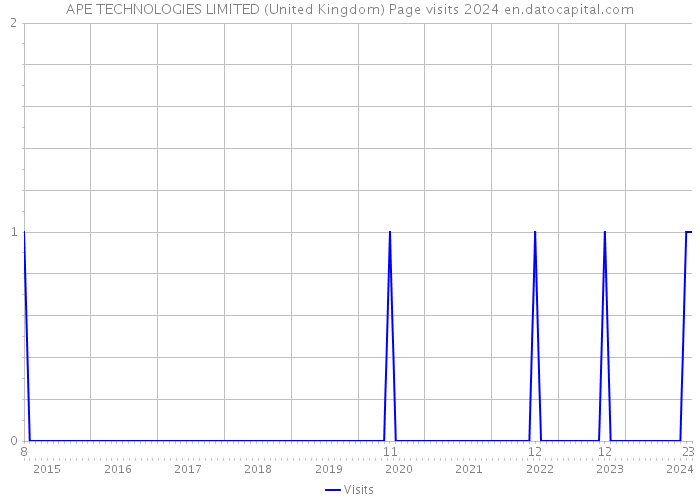 APE TECHNOLOGIES LIMITED (United Kingdom) Page visits 2024 