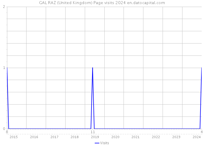 GAL RAZ (United Kingdom) Page visits 2024 