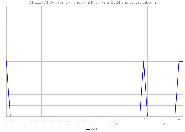 ANEELA AHSAN (United Kingdom) Page visits 2024 