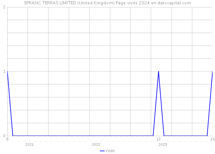 SPRANG TERRAS LIMITED (United Kingdom) Page visits 2024 
