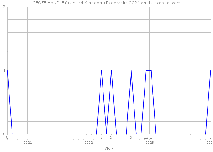 GEOFF HANDLEY (United Kingdom) Page visits 2024 