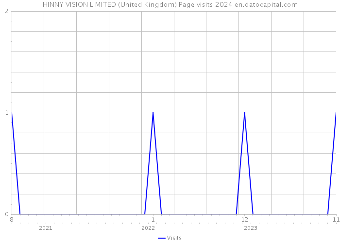 HINNY VISION LIMITED (United Kingdom) Page visits 2024 