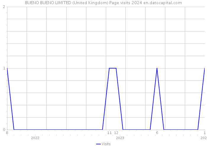 BUENO BUENO LIMITED (United Kingdom) Page visits 2024 