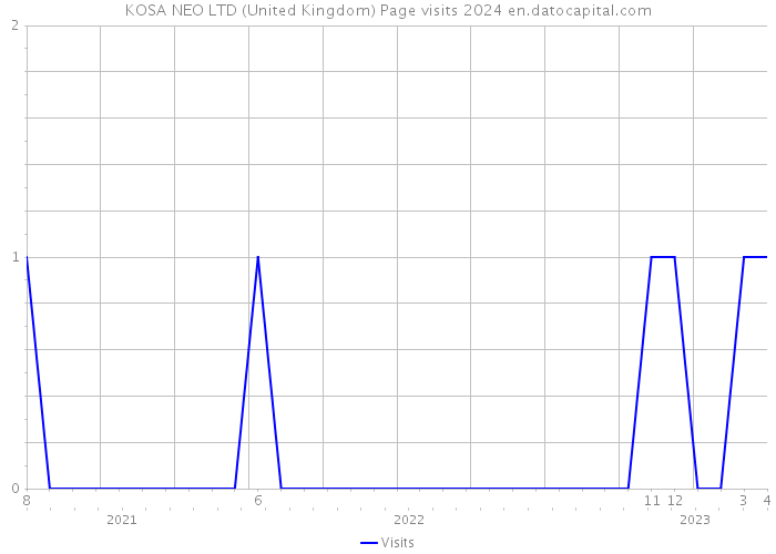 KOSA NEO LTD (United Kingdom) Page visits 2024 