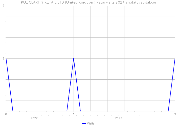 TRUE CLARITY RETAIL LTD (United Kingdom) Page visits 2024 
