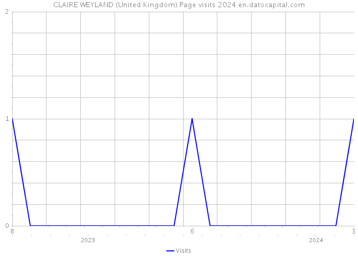 CLAIRE WEYLAND (United Kingdom) Page visits 2024 
