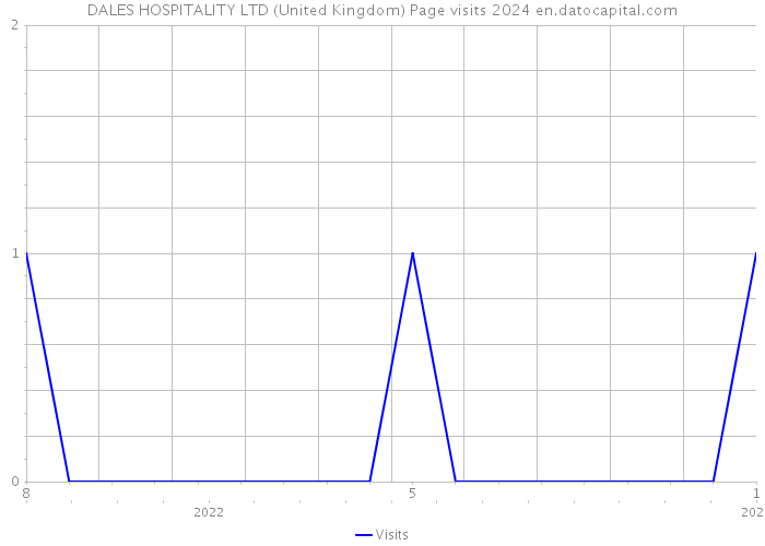 DALES HOSPITALITY LTD (United Kingdom) Page visits 2024 