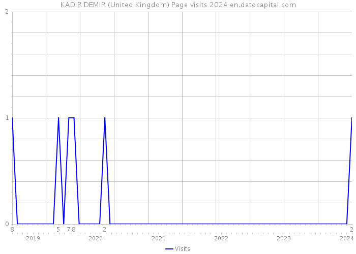 KADIR DEMIR (United Kingdom) Page visits 2024 