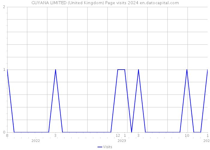 GUYANA LIMITED (United Kingdom) Page visits 2024 