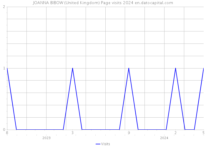 JOANNA BIBOW (United Kingdom) Page visits 2024 