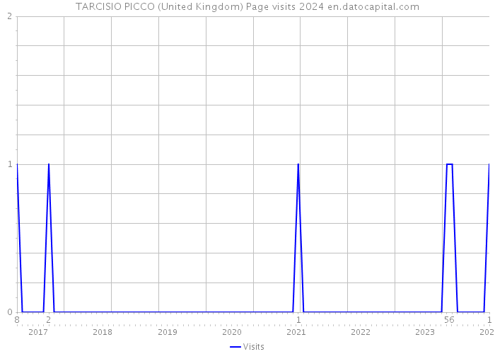 TARCISIO PICCO (United Kingdom) Page visits 2024 
