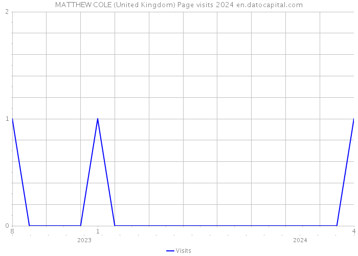MATTHEW COLE (United Kingdom) Page visits 2024 