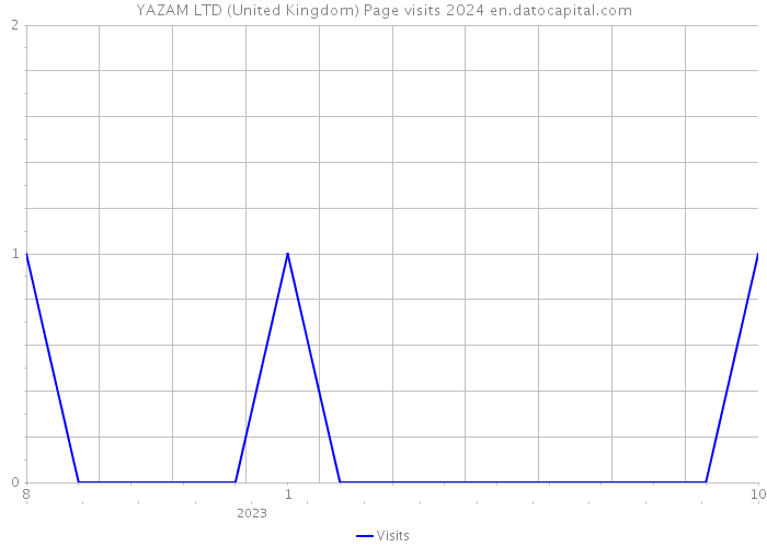 YAZAM LTD (United Kingdom) Page visits 2024 