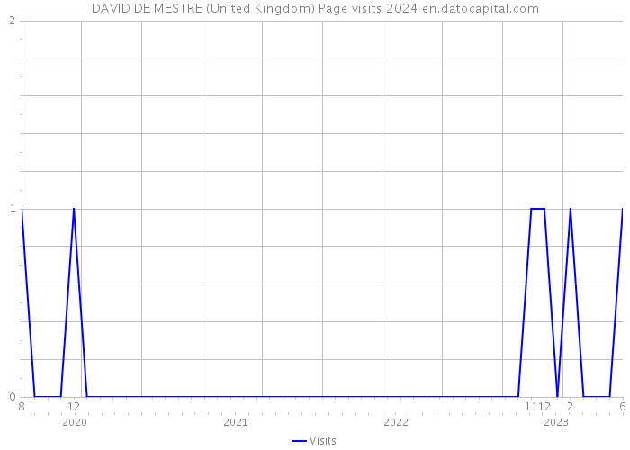 DAVID DE MESTRE (United Kingdom) Page visits 2024 