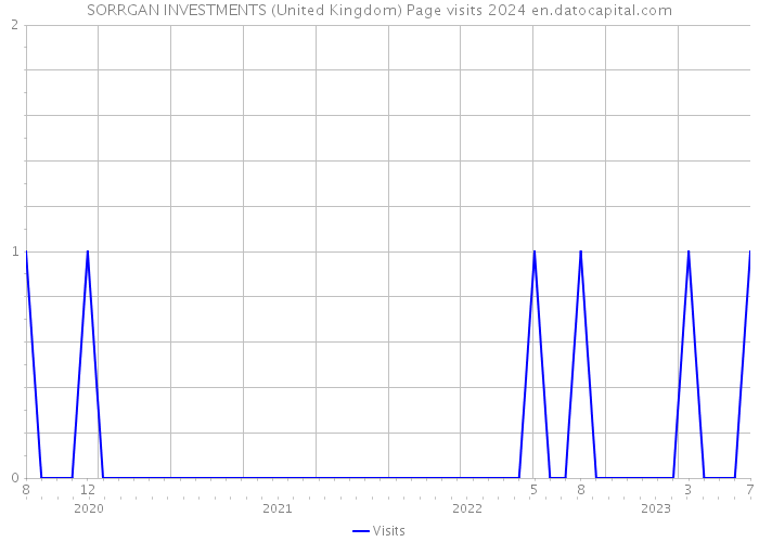SORRGAN INVESTMENTS (United Kingdom) Page visits 2024 