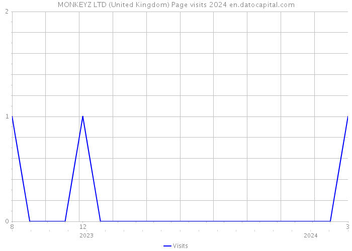 MONKEYZ LTD (United Kingdom) Page visits 2024 