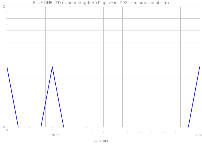 BLUE ONE LTD (United Kingdom) Page visits 2024 