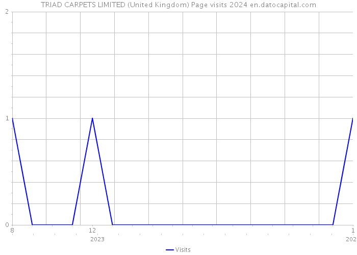 TRIAD CARPETS LIMITED (United Kingdom) Page visits 2024 