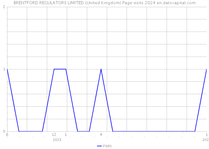 BRENTFORD REGULATORS LIMITED (United Kingdom) Page visits 2024 
