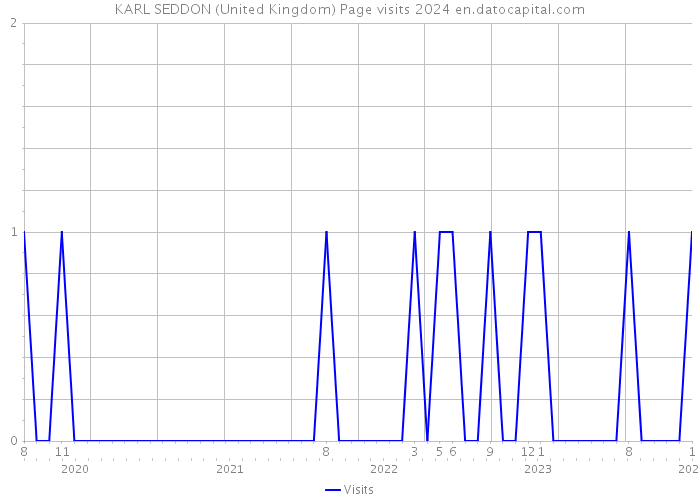 KARL SEDDON (United Kingdom) Page visits 2024 