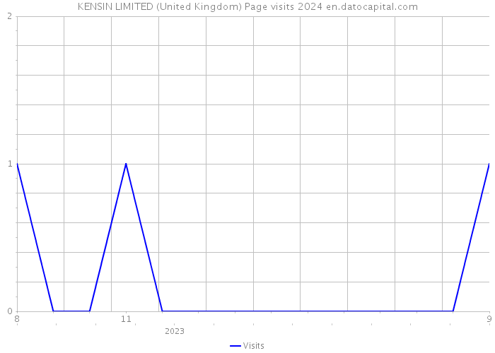 KENSIN LIMITED (United Kingdom) Page visits 2024 