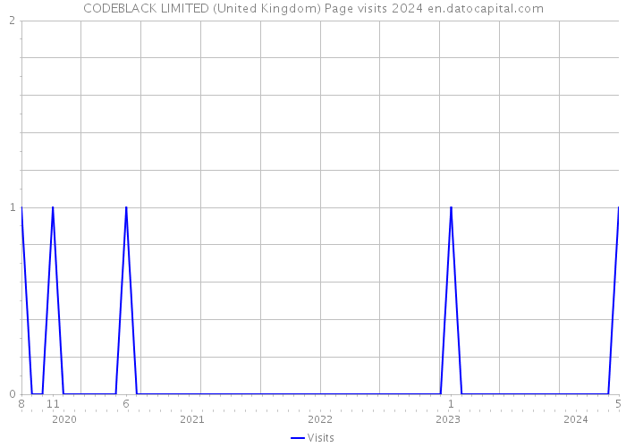 CODEBLACK LIMITED (United Kingdom) Page visits 2024 