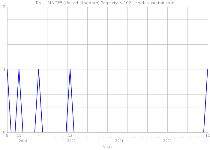 PAUL MAGEE (United Kingdom) Page visits 2024 
