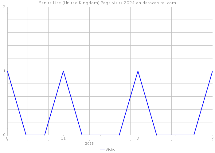 Sanita Lice (United Kingdom) Page visits 2024 