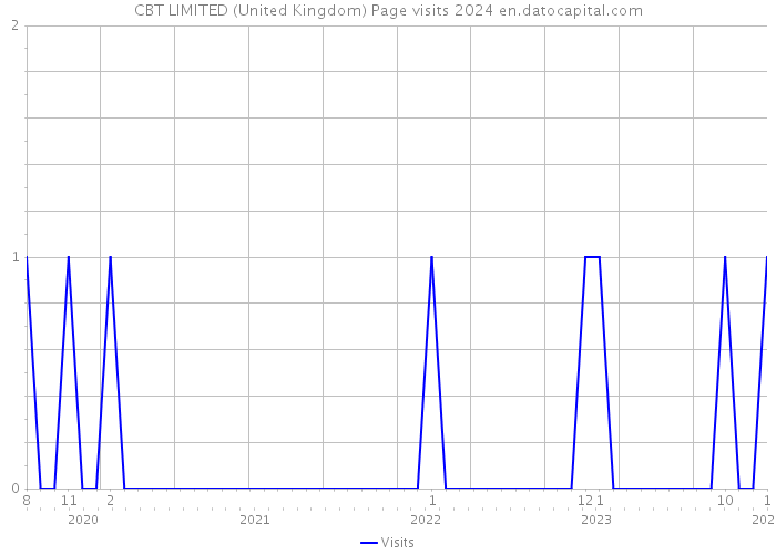 CBT LIMITED (United Kingdom) Page visits 2024 